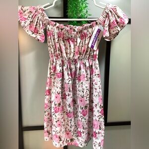 NEW Cute Spoiled Boutique floral dress. Size 6-7